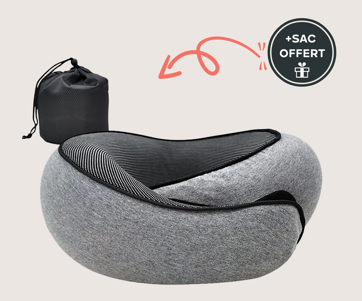 Coussin de Voyage 360° - L'Ami du Transport™