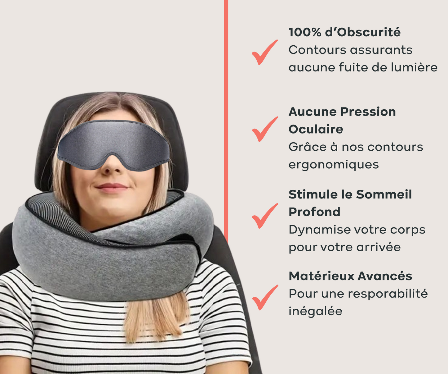 Masque de Sommeil 3D - L'Ami du Transport™