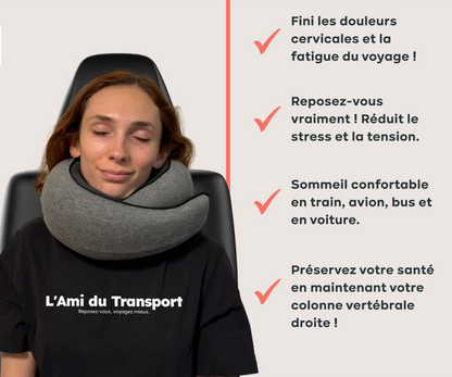 Coussin de Voyage 360° - L'Ami du Transport™