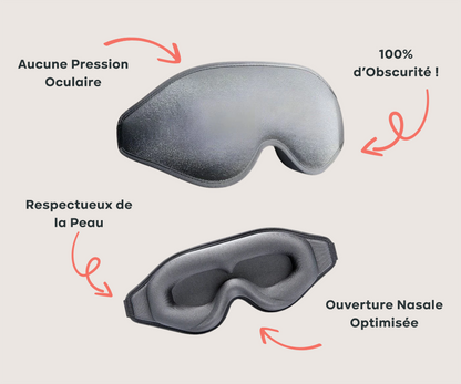 Masque de Sommeil 3D - L'Ami du Transport™